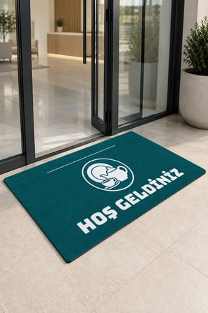 Valerine Life Kapı Önü Paspası 50x90cm Dijital Baskı Kaymaz Kişiye Firmaya Özel Zücaciye
