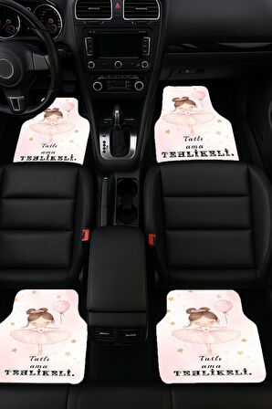 SonicTouch Universal Oto Araba Paspası Takımı Dijital Baskılı Her Araca Uyumlu Yıkanabilir 22OPD251104