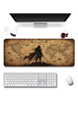 SonicTouch Klavye Mousepad 40x90cm Dikişsiz Pürüzsüz Sıvı Geçirmez Kaymaz Taban Dünyanın Eşiğinde