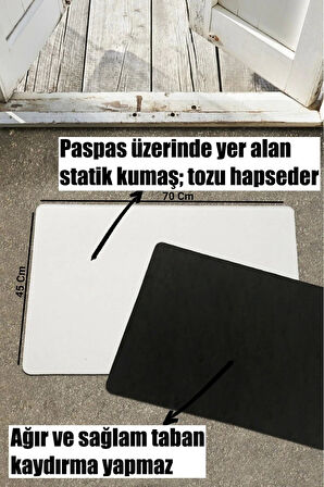 Valerine Life Dünya Dillerinde Kahverengi Welcome Hoş Geldiniz Kapı Önü Paspası 45x70cm