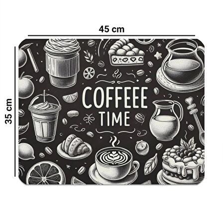 Valerine Life Kahve Makinesi Matı Su Geçirmez Kaymaz Çaycı, Çay Espresso Makinesi Pad 35x45cm