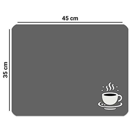 Valerine Life Kahve Makinesi Matı Su Geçirmez Kaymaz Çaycı, Çay Espresso Makinesi Pad 35x45cm