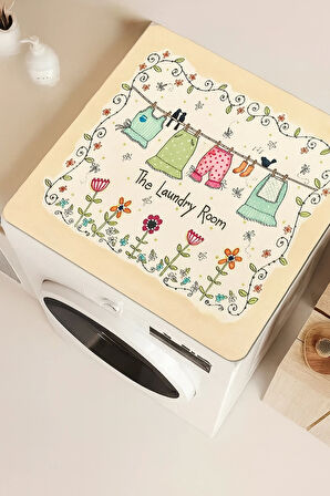 Valerine Life Çamaşır Kurutma Makinesi Matı Örtüsü 60x60cm Kaymaz Sıvı Geçirmez Silinebilir 27251006