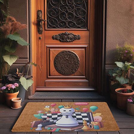 Valerine Life Satrançlı Welcome Kapı Önü Paspası 45x70cm