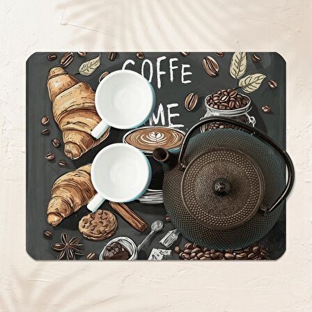 Valerine Life Kahve Makinesi Matı Su Geçirmez Kaymaz Çaycı, Çay Espresso Makinesi Pad 35x45cm