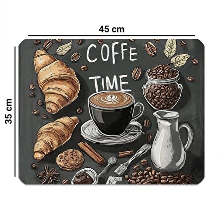 Valerine Life Kahve Makinesi Matı Su Geçirmez Kaymaz Çaycı, Çay Espresso Makinesi Pad 35x45cm