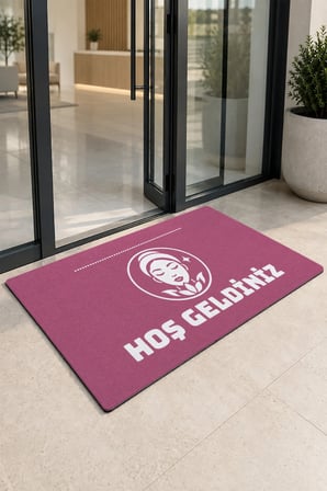Valerine Life Kapı Önü Paspası 50x90cm Dijital Baskı Kaymaz Kişiye Firmaya Özel Güzellik Salonu