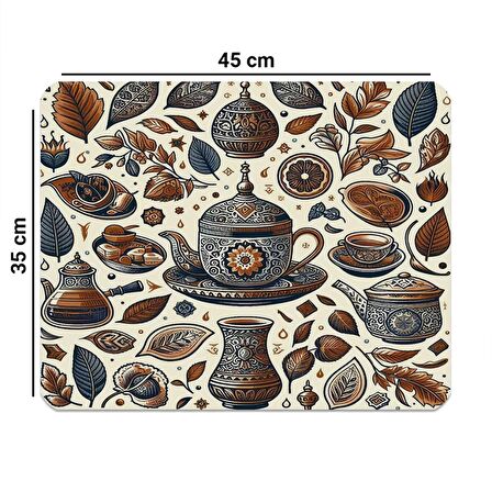 Valerine Life Kahve Makinesi Matı Su Geçirmez Kaymaz Çaycı, Çay Espresso Makinesi Pad 35x45cm