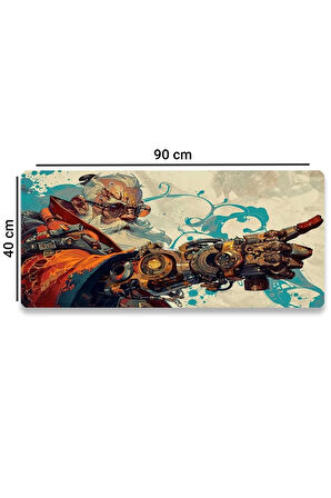 SonicTouch UltraGrand Cyberpunk Kaptan Xxl Klavye Mouse Pad 40x90Cm