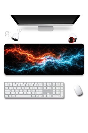 SonicTouch Klavye Mousepad 40x90cm Dikişsiz Pürüzsüz Sıvı Geçirmez Kaymaz Taban Enerji Kırılması