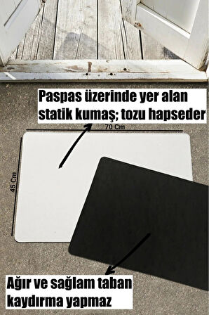Valerine Life Yılbaşı Kurabiyesi ve Çam Ağaçlı Krem Welcome Hoş Geldiniz Kapı Önü Paspası 45x70cm