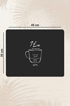 Valerine Life Kahve Makinesi Matı Sıvı Geçirmez Kaymaz Çaycı Espresso Makinesi Pad 35x45cm 27250213