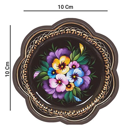 Yıkanabilir Kaydırmaz Çay ve Fincan Bardak Altlığı 6 Adet 10x10cm