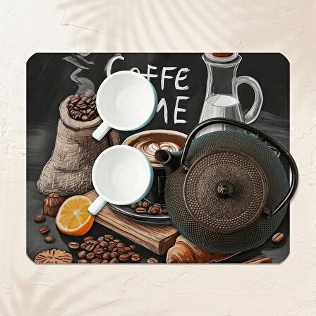 Valerine Life Kahve Makinesi Matı Su Geçirmez Kaymaz Çaycı, Çay Espresso Makinesi Pad 35x45cm