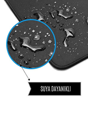 SonicTouch Dünya Planet Temalı Siyah Pürüzsüz Yüzey Kaymaz Dikişsiz Gamer Oyuncu Mouse Pad 19x23cm