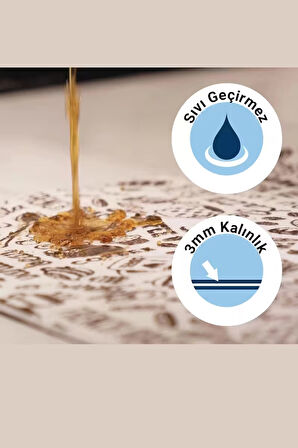 Valerine Life Kahve Makinesi Matı Sıvı Geçirmez Kaymaz Çaycı Espresso Makinesi Pad 35x45cm 27250201