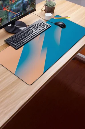 SonicTouch Klavye Mousepad 40x90cm Dikişsiz Pürüzsüz Sıvı Geçirmez Kaymaz Taban Mercan Ufku