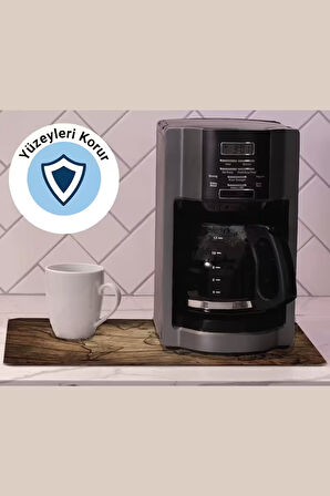 Valerine Life Kahve Makinesi Matı Sıvı Geçirmez Kaymaz Çaycı Espresso Makinesi Pad 35x45cm 27250206