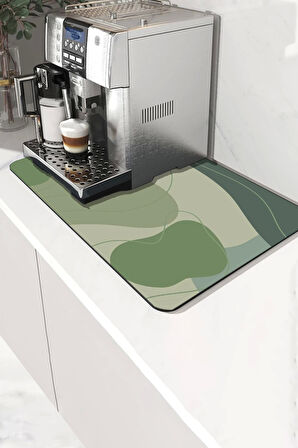 Valerine Life Kahve Makinesi Matı Sıvı Geçirmez Kaymaz Çay Espresso Makinesi Pad 35x45cm 27241230