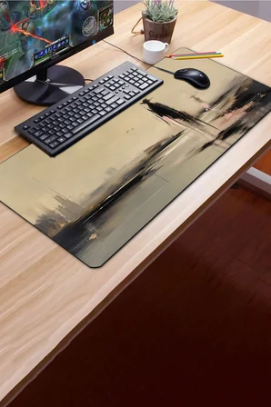 SonicTouch Klavye Mousepad 40x90cm Dikişsiz Pürüzsüz Sıvı Geçirmez Kaymaz Taban Yalnız Gölge