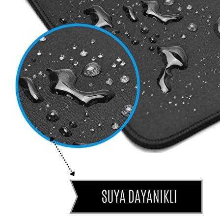 SonicTouch Siyah Pürüzsüz Dikişsiz Xxl Gaming Oyuncu Masaüstü Mouse Pad 25x30Cm