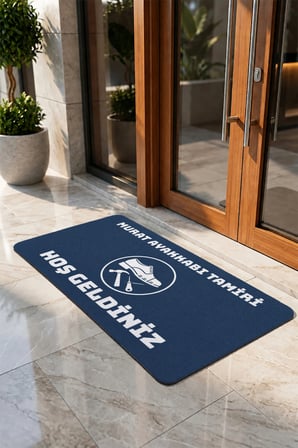 Valerine Life Kapı Önü Paspası 50x90cm Dijital Baskı Kaymaz Kişiye Firmaya Özel Ayakkabı Tamircisi