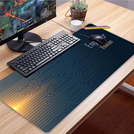 SonicTouch UltraGrand Kişiye, İsme Özel Engineer Xxl Mühendis Klavye Mouse Pad 40x90Cm