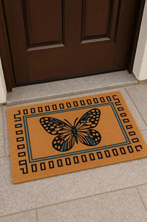 Valerine Life Velür Coco Dokulu Welcome Hoş Geldiniz Kapı Önü Dış Mekan Paspası 45x70cm 27YCM260102