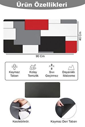 Valerine Life Barista Matı Sıvı Geçirmez XXL Kahve Barı Espresso Kahve Makinesi Pad 40x90cm 27241225