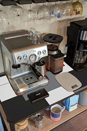 Valerine Life Barista Matı Sıvı Geçirmez XXL Kahve Barı Espresso Kahve Makinesi Pad 40x90cm 27241225