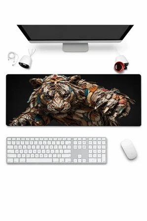 SonicTouch Klavye Mousepad 32x70cm Dikişsiz Pürüzsüz Sıvı Geçirmez Kaymaz Taban Kağıttan Kaplan