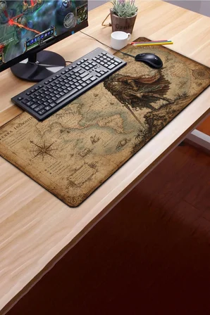 SonicTouch Klavye Mousepad 40x90cm Dikişsiz Pürüzsüz Sıvı Geçirmez Kaymaz Taban Dünya Fatihi