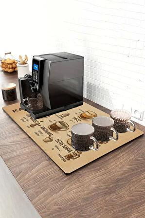 Valerine Life Barista Matı Sıvı Geçirmez XXL Kahve Barı Espresso Kahve Makinesi Pad 40x90cm 27250224