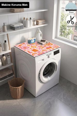 Valerine Life Çamaşır Kurutma Makinesi Üstü Düzenleyici Matı Sıvı Geçirmez Örtü Günaydın Çamaşırlar