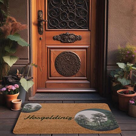 Valerine Life Amazon Bambu Ormanı Hoş Geldiniz Kapı Önü Paspası 45x70cm