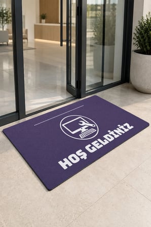 Valerine Life Kapı Önü Paspası 50x90cm Dijital Baskı Kaymaz Kişiye Firmaya Özel Bilgisayar Servisi