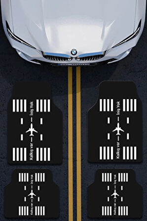 SonicTouch Universal Oto Araba Paspası Takımı Dijital Baskılı Her Araca Uyumlu Yıkanabilir 22OPD251102