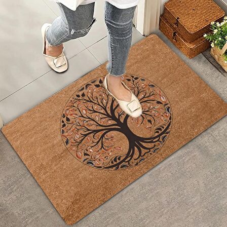 Valerine Life Vintage Ceviz Ağacı Kapı Önü Paspası 45x70cm
