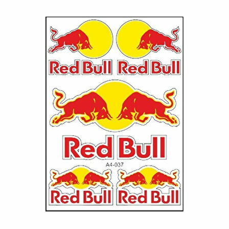 Gogo 037 A4 Redbull Tek Paket Çoklu Sticker