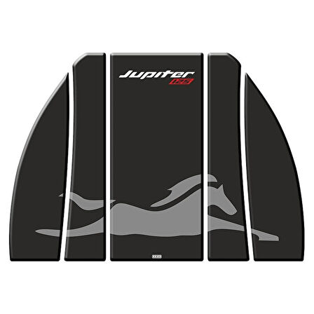 Gogo TVS Jupiter 125 (2023-2025) Tank Pad Set 003 Siyah/Gri