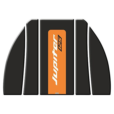 Gogo TVS Jupiter 125 (2023-2025) Tank Pad Set 2 006 Siyah/Turuncu