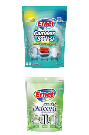 Çamaşır Sodası 2 Kg 1 Adet Karbonat 1,5 Kg 1 Adet Toplam 2 Adet