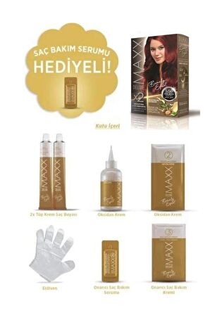 Maxx Deluxe Set Kızıl Büyü Saç Boyası 5/56