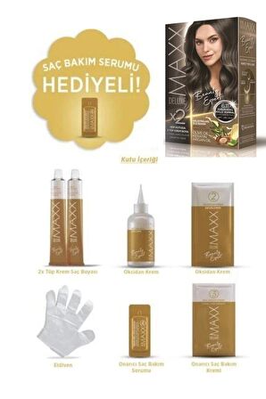 Maxx Deluxe Saç Boyası Set Yoğun Koyu Küllü Kumral 6/11