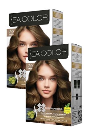 Sea Color 7/0 Kumral Saç Boyası x 2 Kutu