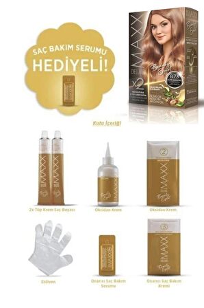 Maxx Deluxe Saç Boyası Set Altın Karamel 8/73