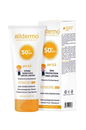 Alldermo 50+SPF Güneş Koruyucu Çocuk Losyonu 200 ml