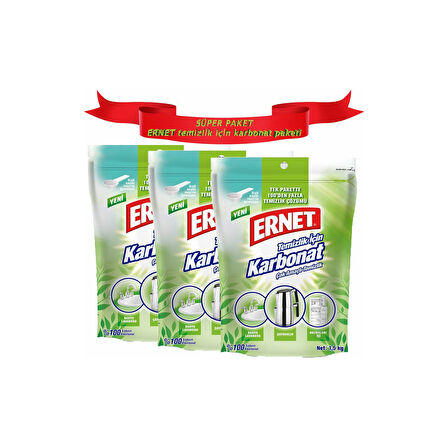 Ernet Temizlik Için Karbonat 1.5 kg x 3 Adet