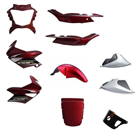 Monero Kaporta Set Kırmızı - Honda CBF 150