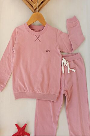 diamondstar Basic Karyoka Detaylı pijama Takım 2-5 Yaş